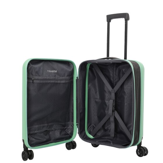Travelite Basics 4 wielen Cabinewagen 55 cm met uitbreidingsplooi