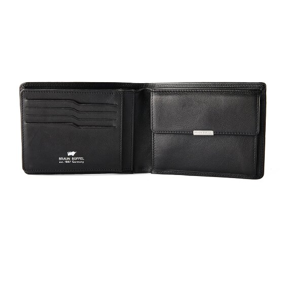 Braun Büffel Golf 3.0 Portemonnee RFID-bescherming Leer 12.5 cm