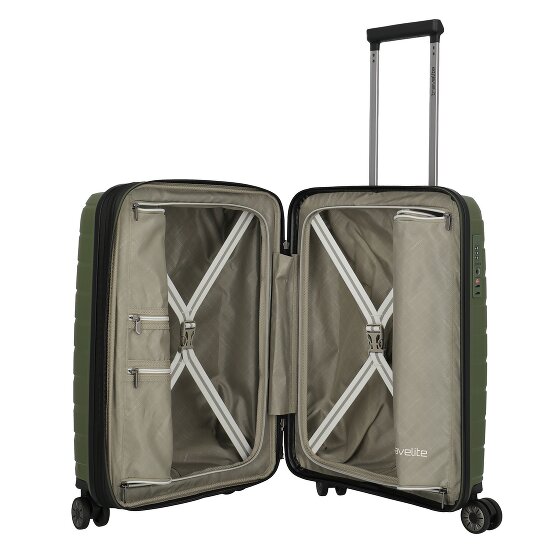 Travelite Air Base 4 wielen Cabinewagen 55 cm met uitbreidingsplooi