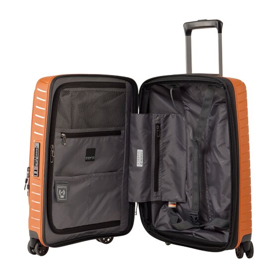 Stratic Novium 4 wielen Cabinewagen S 55 cm Laptop compartiment met uitbreidingsplooi