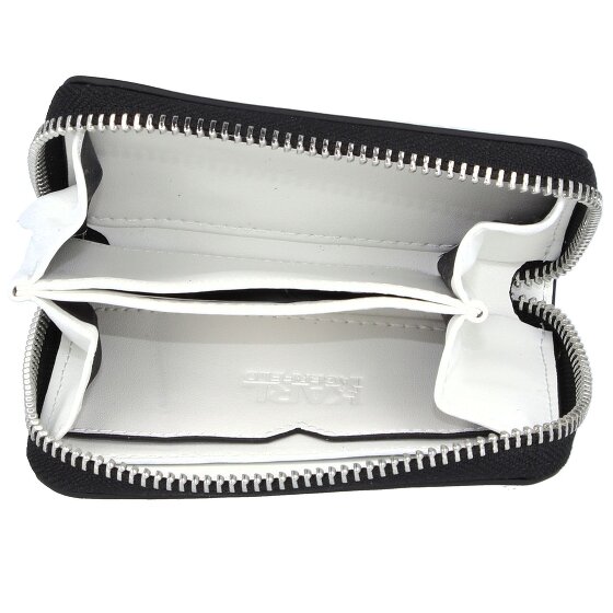 Karl Lagerfeld Gestanst portefeuille leer 10,5 cm