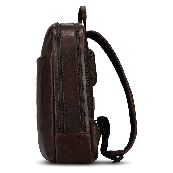 Jost Glasgow Dagrugzak RFID-bescherming Leder 44 cm Laptopvak