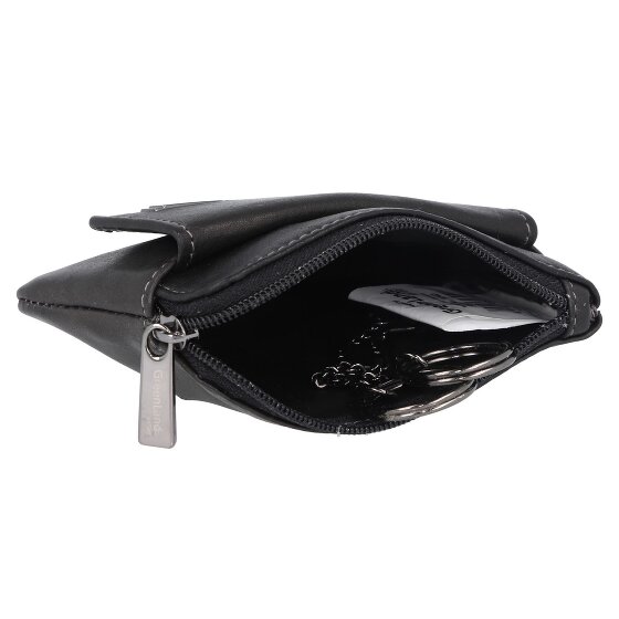 Greenland Nature Zwart Nappa Sleuteletui RFID Leer 11,5 cm