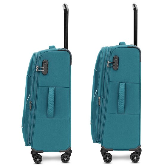 Stratic taska 4-wiel trolley M 65 cm met uitvouwbare plooi