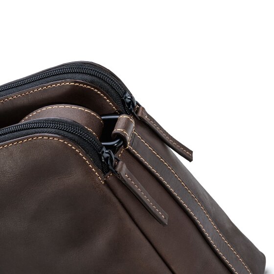 Farmhood Nashville XL schoudertas 2 vakken leer 29 cm