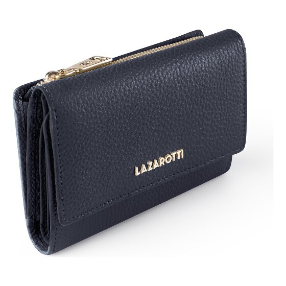 Lazarotti Bologna leer XL portemonnee met ritsvak leer 14 cm
