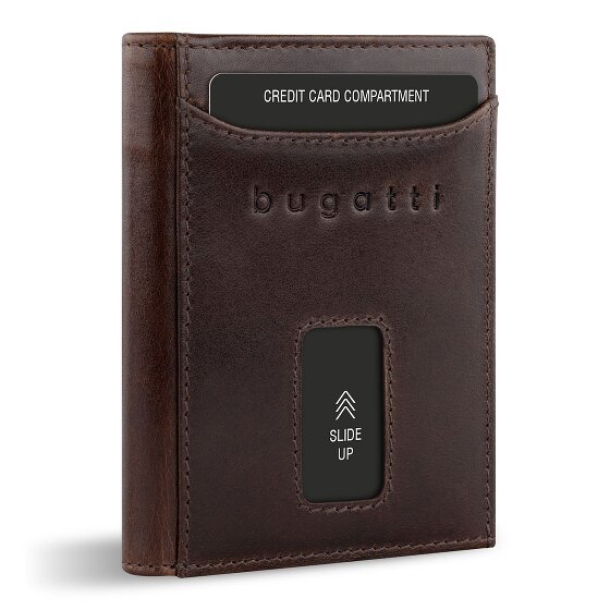 bugatti Secure Slim Portemonnee RFID-bescherming Leer 8 cm