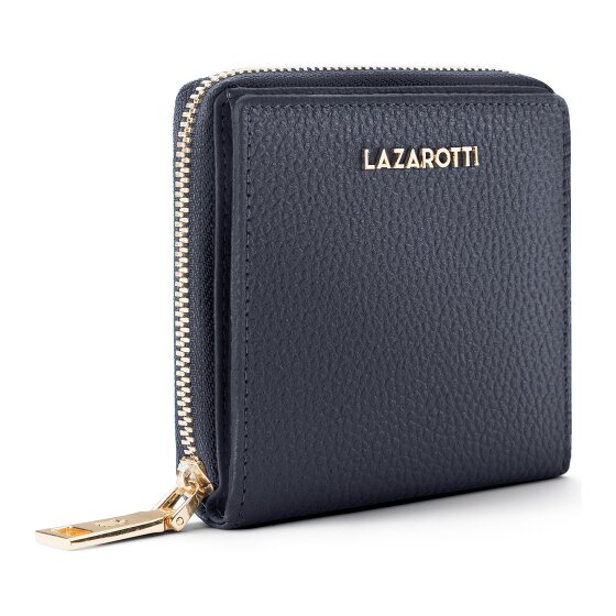 Lazarotti Bologna Leer Medium Ritssluiting Portemonnee Leer 10 cm