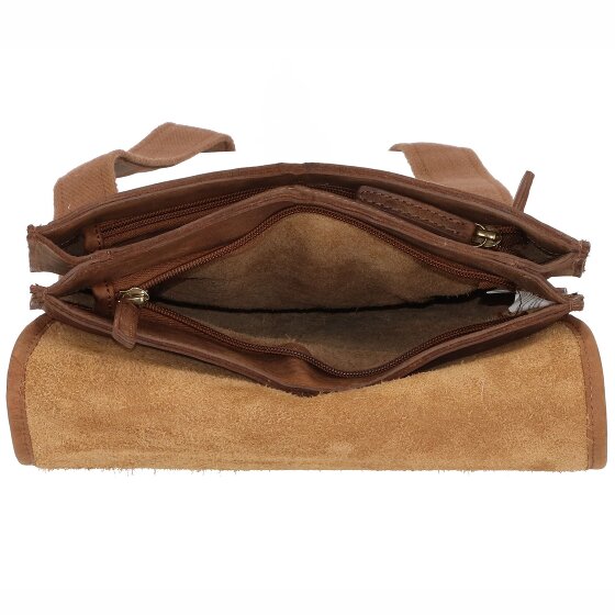 Greenland Nature Natuurlijke combinatie leren schoudertas 26 cm