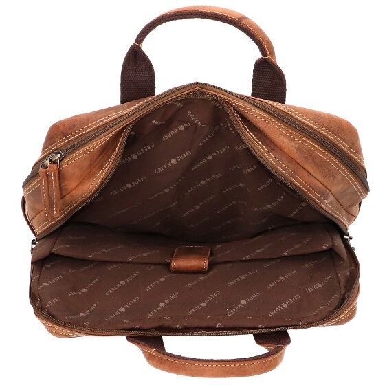 Greenburry Vintage rugzak leer 38 cm Laptop compartiment