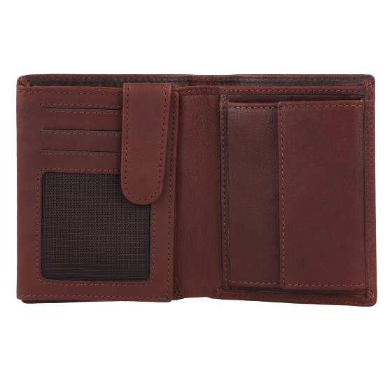 Jack Kinsky Portemonnee RFID-bescherming Leer 12 cm