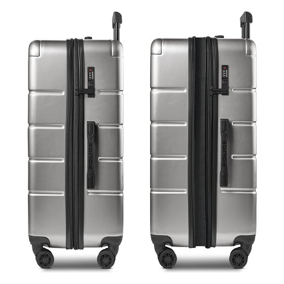 Police Dublin 4 wielen Trolley L 75 cm met uitbreidingsplooi