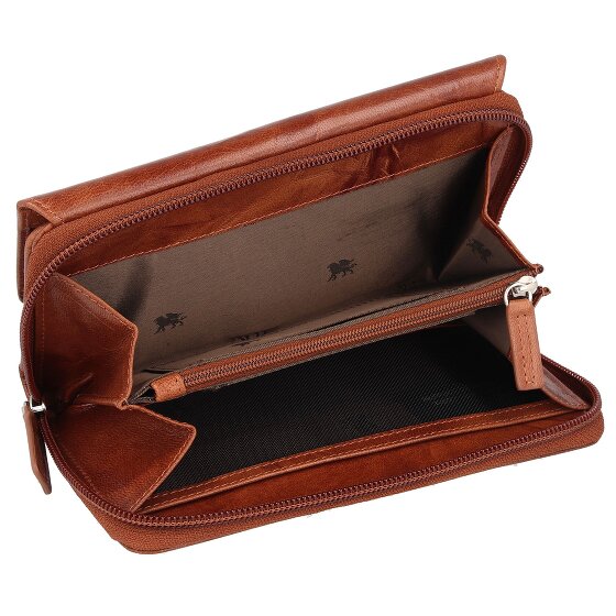 mano Donna Aurona Portemonnee RFID Leer 18 cm