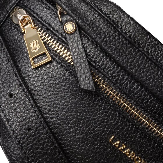 Lazarotti Bologna Leren Riemtas met dubbele rits Crossbody Leer 25 cm