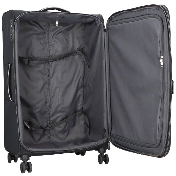 d&n Travel Line 9204 4 wielen Trolley L 76 cm met uitbreidingsplooi