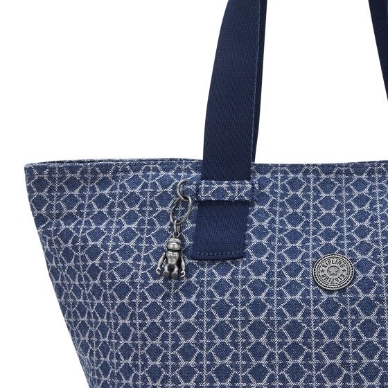 Kipling Denim Love Raaja Shopper Tas 33 cm Kipling Denim Love Raaja Shopper Tas 33 cm