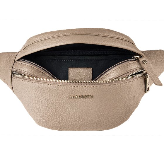Lazarotti Bologna leer Fanny pack met dubbele rits, crossbody, leer, 25 cm