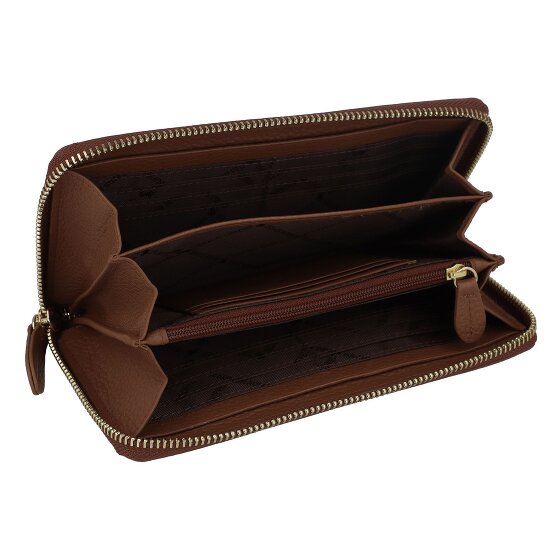 Braun Büffel Asti Portemonnee RFID-bescherming Leer 19 cm