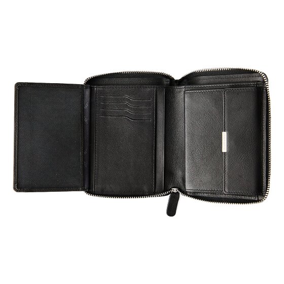 Braun Büffel Golf 3.0 Portemonnee RFID-bescherming Leer 10 cm