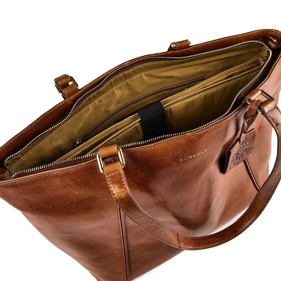 Burkely Fine Florence Shopper Tas Leer 37 cm Laptop compartiment