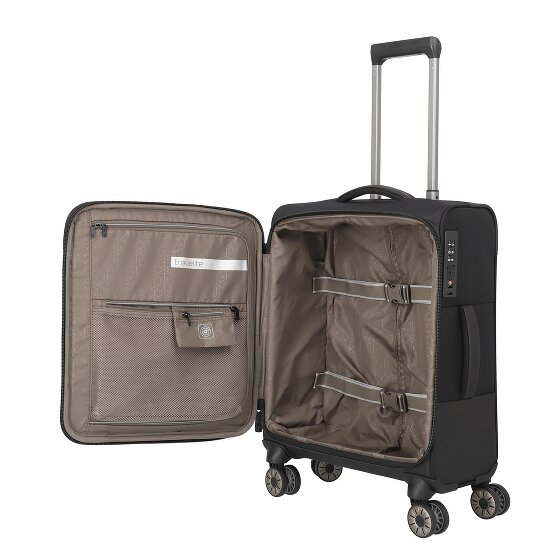Travelite Crosslite 5.0 4 wielen Cabinewagen S 55 cm Laptop compartiment