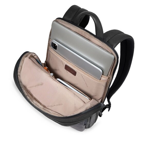 Piquadro Harper Dagrugzak Leder 38 cm Laptopvak