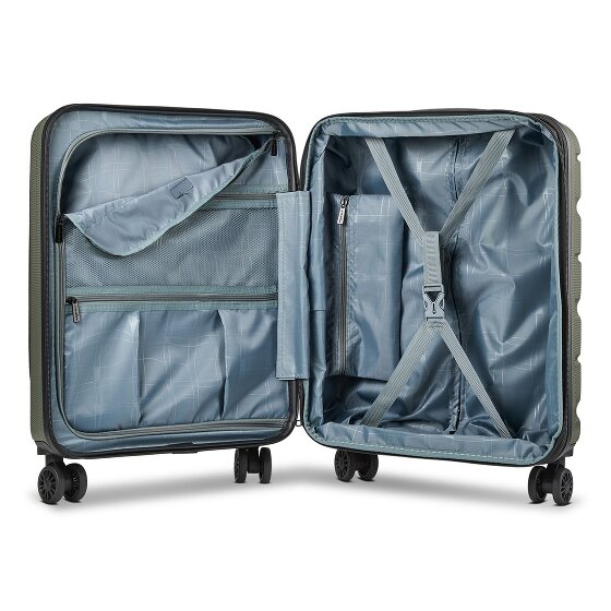 Franky Munich 4.0 4 wielen Cabinewagen 55 cm Laptopvak met uitbreidingsplooi