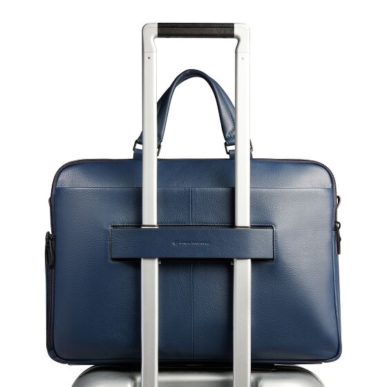 Piquadro Russel Koffer RFID-bescherming Leer 40 cm Laptop compartiment