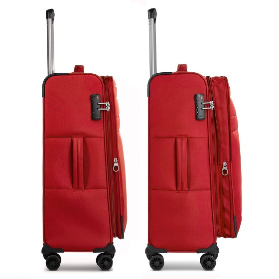 Worldpack Chicago 4 wielen Kofferset 3-delig met uitbreidingsplooi