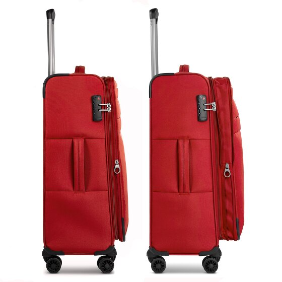 Worldpack Chicago 4 wielen Kofferset 3-delig met uitbreidingsplooi