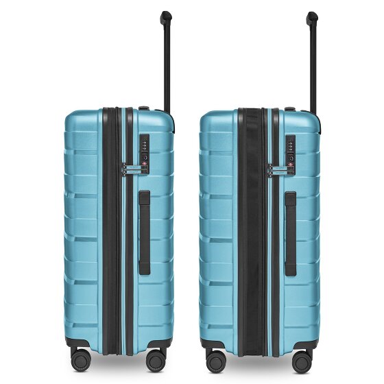 Bergpfeil Travel 4-wiel kofferset, 3-delig, met rekbare vouw