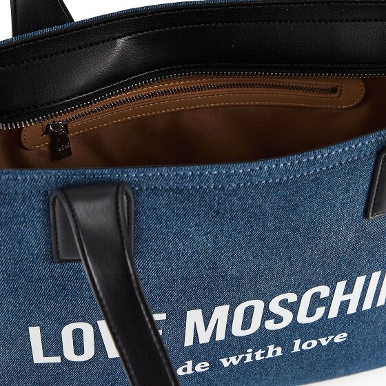 Love Moschino Denim Signature Love Shopper Tas 35 cm
