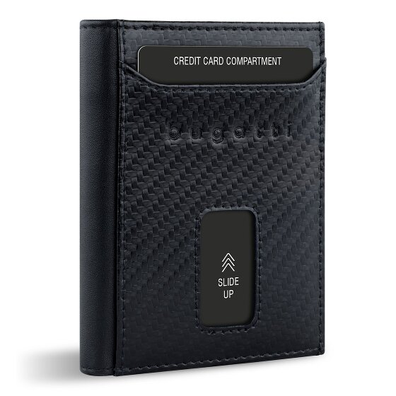 bugatti Secure Slim Portemonnee RFID-bescherming Leer 8 cm