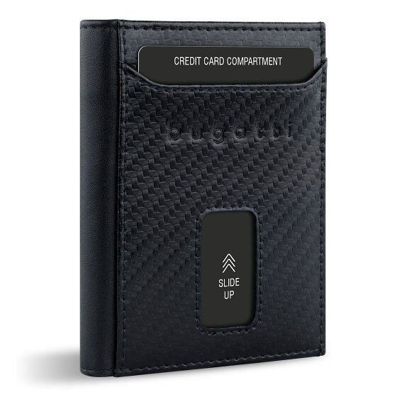 bugatti Secure Slim Portemonnee RFID-bescherming Leer 8 cm