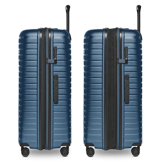 Pactastic Collection 04 THE LARGE + 4 wielen Trolley L 75 cm met uitbreidingsplooi