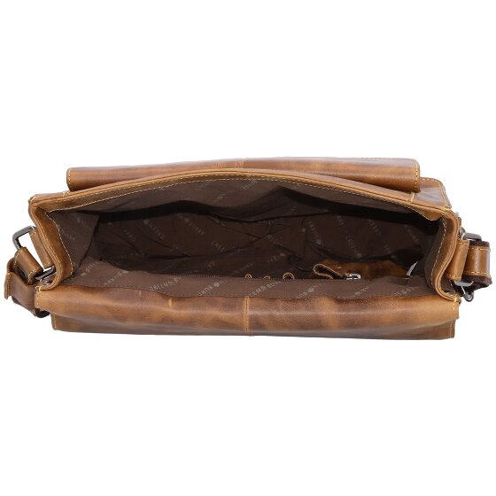 Greenburry Vintage Café Racer Messenger Leer 33 cm