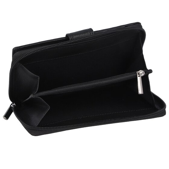 mano Donna Giulia Leren Portemonnee 10,5 cm