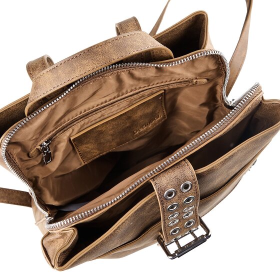 Desigual Valentine Camel Stad rugzak 30 cm