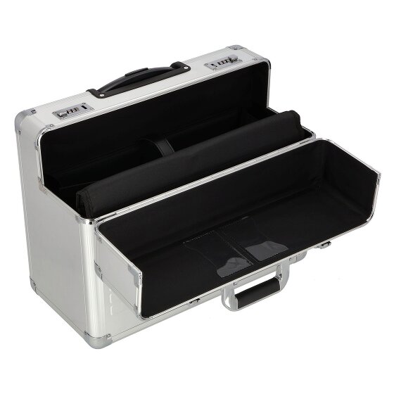 Dermata Aluminium Pilotentrolley met 2 wielen, 48 cm, laptopvak