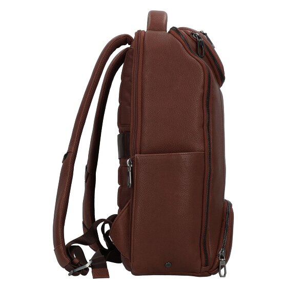 Piquadro Cronus Zakelijke rugzak RFID-bescherming Leer 41 cm Laptop compartiment