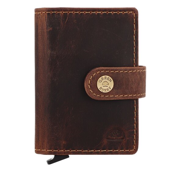 Greenburry Vintage Portemonnee RFID-bescherming Leer 7.5 cm