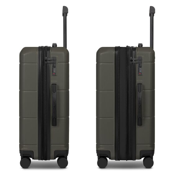 Police London 4 wielen Kofferset 3-delig met uitbreidingsplooi