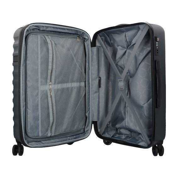 bugatti Corium 4 wielen Trolley 66 cm met uitbreidingsplooi