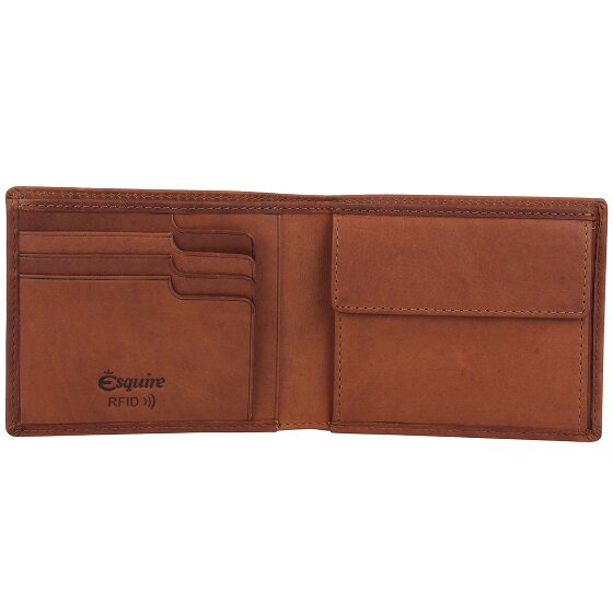 Esquire Dallas Portemonnee RFID-bescherming Leer 12 cm