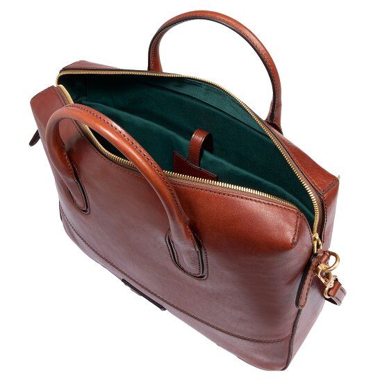 The Bridge Iolanda Koffer Leer 38 cm Laptop compartiment