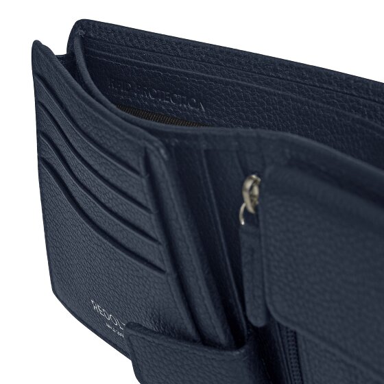 Redolz Leather Essentials QF portemonnee RFID leer 12 cm uitklapbaar met ritsvak