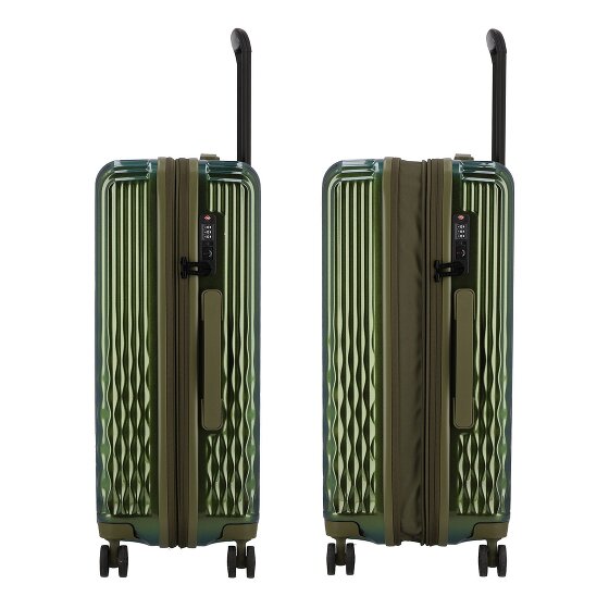 Pack Easy Flow 4 wielen Trolley M 66 cm met uitbreidingsplooi