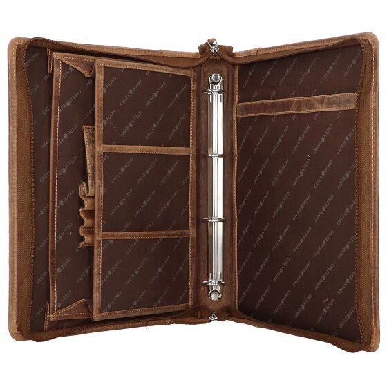 Greenburry Vintage Ringmap Leer 34 cm Greenburry Vintage Ringmap Leer 34 cm