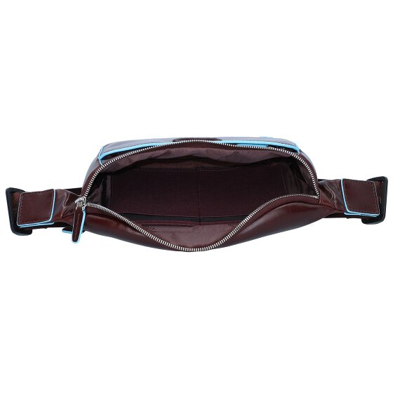Piquadro Blauw vierkant heuptasje leer 29 cm