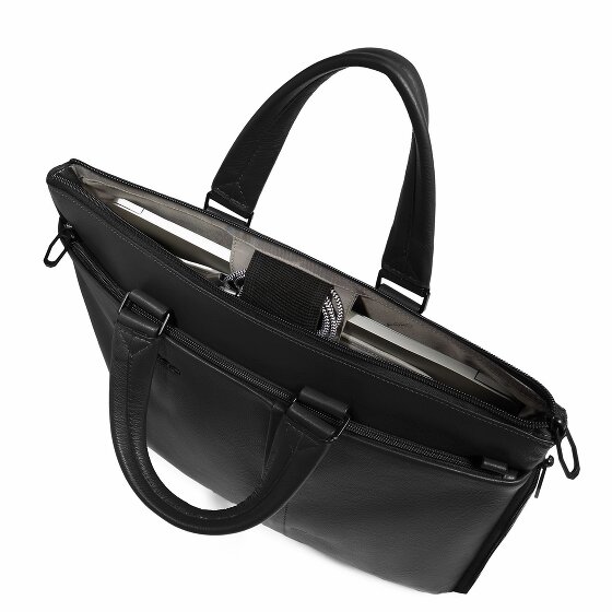 Piquadro Russel Koffer RFID-bescherming Leer 42 cm Laptop compartiment